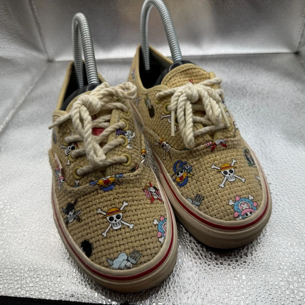 Size 3.5M/5W Vans One Piece Authentic Nami Straw Hat Crew Unisex Sneakers 500714